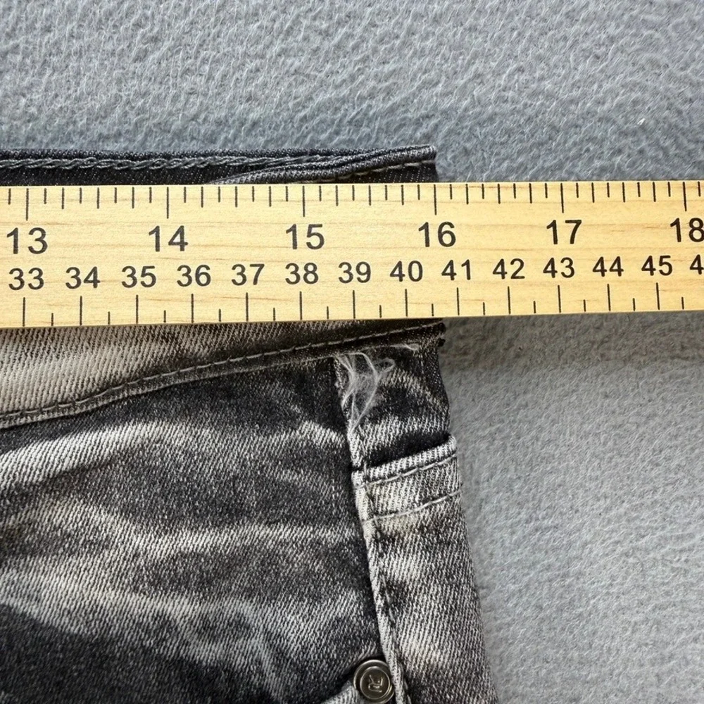 RGSTR Distressed Ripped Denim Jeans Slim Fit 34 FIT 32x30 Gray Acid Wash Street